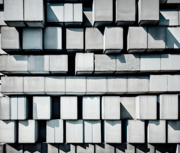 concrete blocks modern window of an urban building