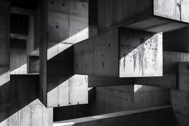 Foto concrete foto in zwart-wit