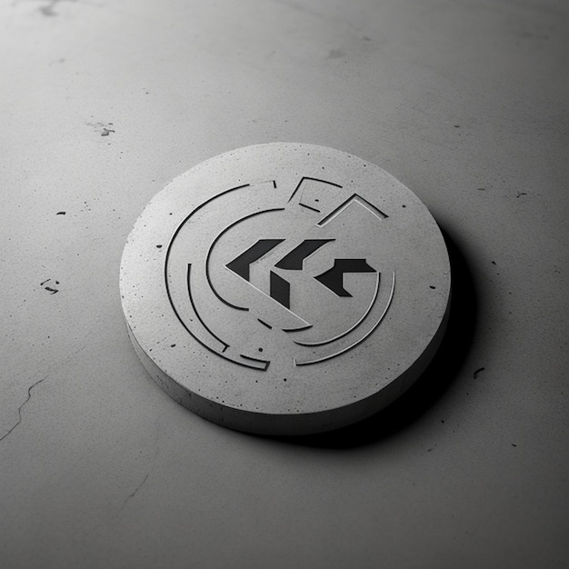 Concrete logo-effect mockup
