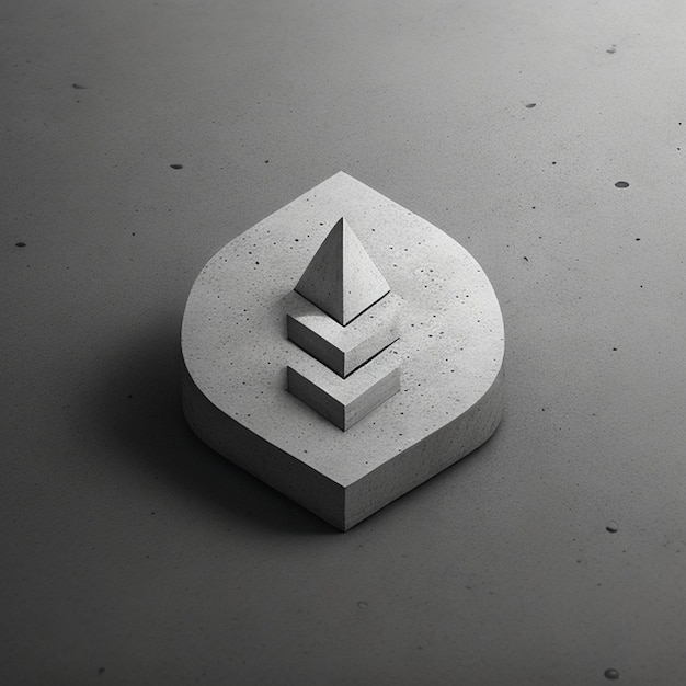 Concrete logo effect mockup