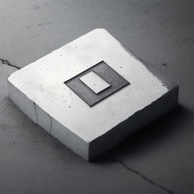 Concrete logo-effect mockup