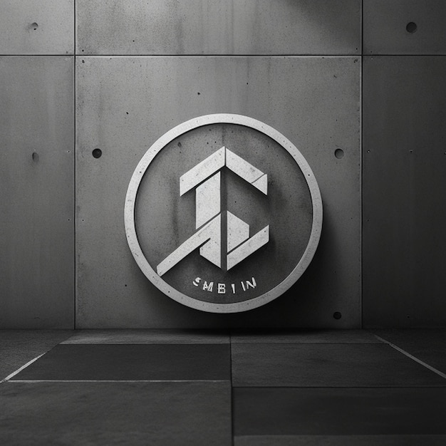 Concrete logo-effect mockup