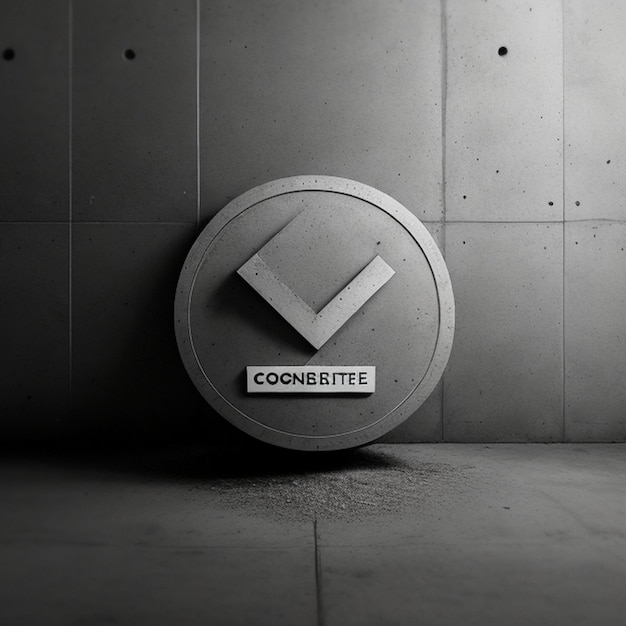 Concrete logo-effect mockup