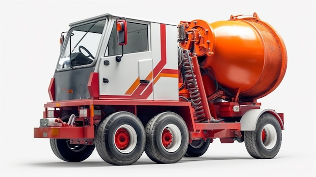 concrete mixer truck HD 8K wallpaper Stock Photographic Image