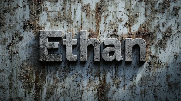 Concrete personalized name postcard perfect for decor