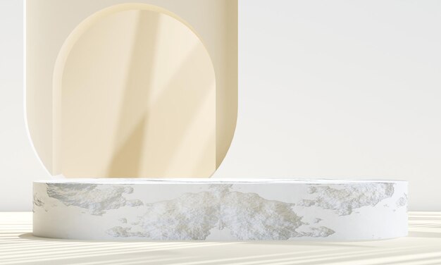 Фото Бетонный подиум для презентации продукта натуральная красота пьедестал 3d иллюстрация x9