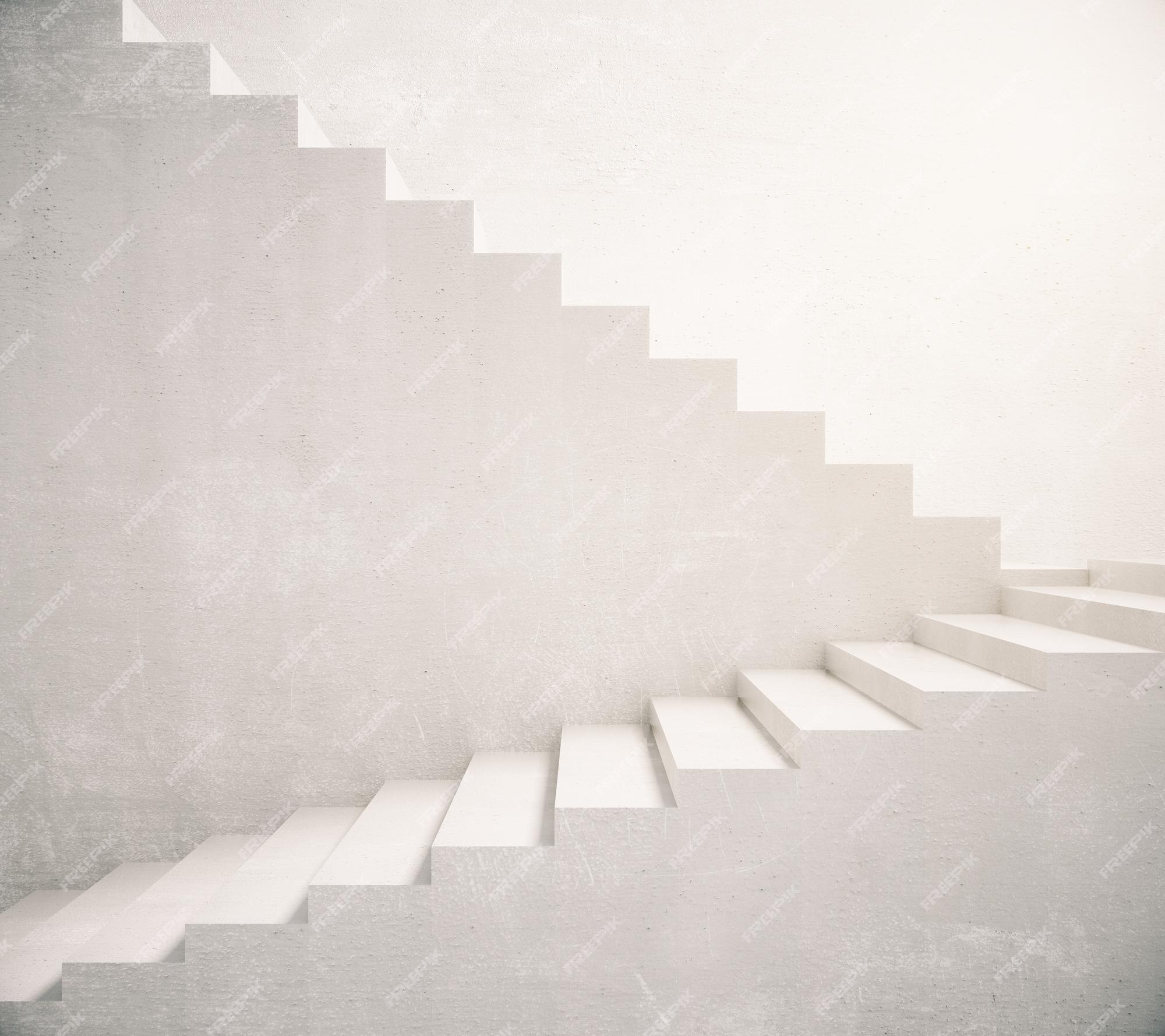 Premium Photo | Concrete stairs leading up