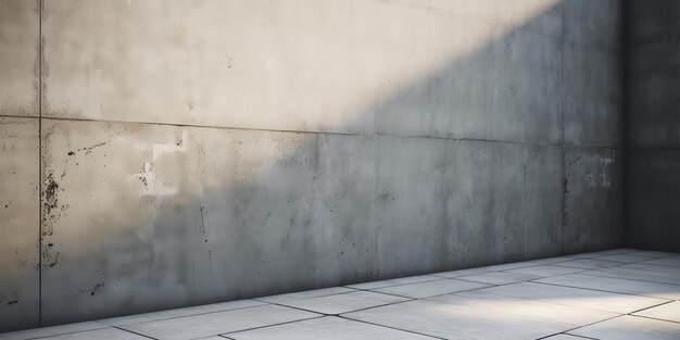 Concrete wall and floor background for product display or mock up three dimensional showroom