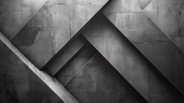 Photo a concrete wall with geometric shapes and a geometric design