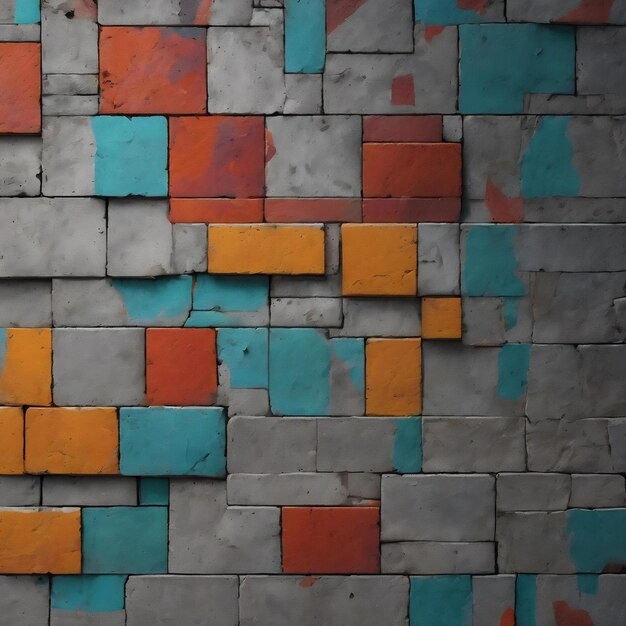 Photo concrete walls with abstract patterns