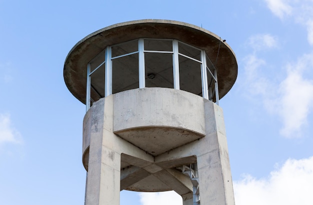 Concrete watch tower in Everglades Florida