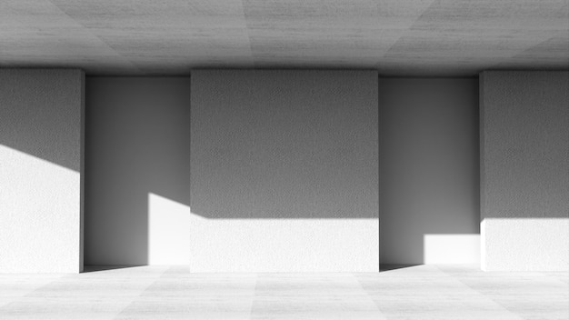 Photo concrete white roomstudio backgroundabstract empty walls and floor