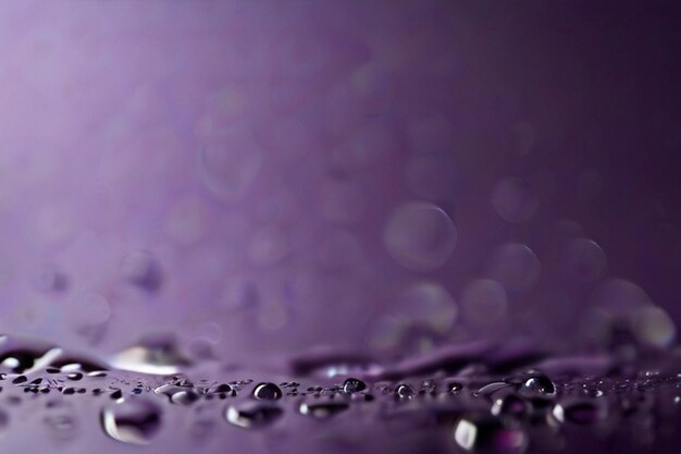 Condensation water drops on purple background