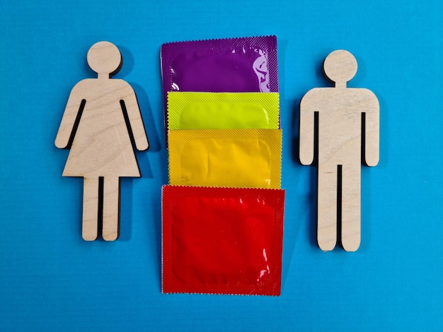 Foto condooms en veilige manier om seks te hebben voor alle geslachten