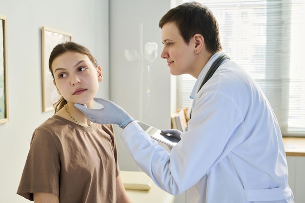 conducting medical examination in clinical setting