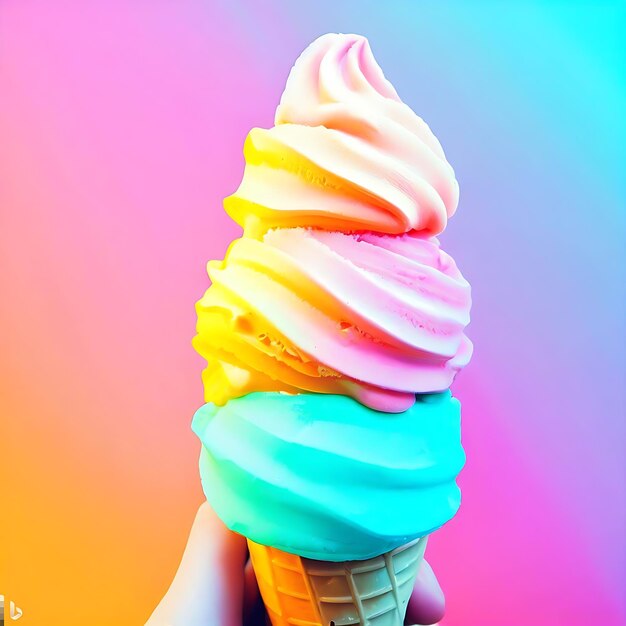 Photo cone ice cream