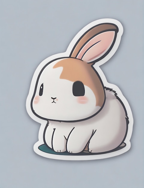 Photo conejo cute sticker