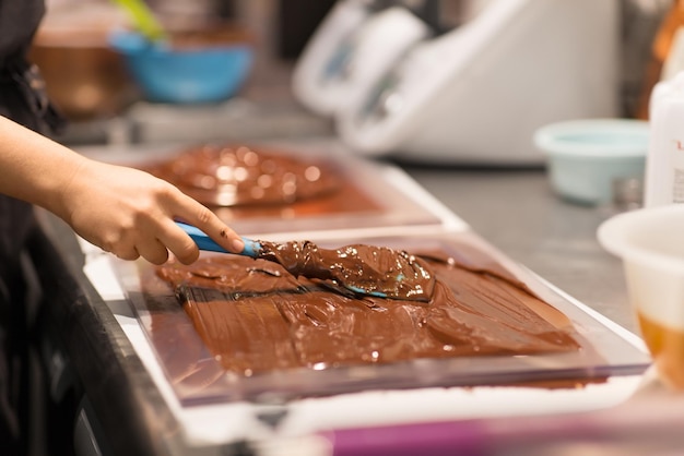 子屋は子屋でチョコレートデザートを作ります