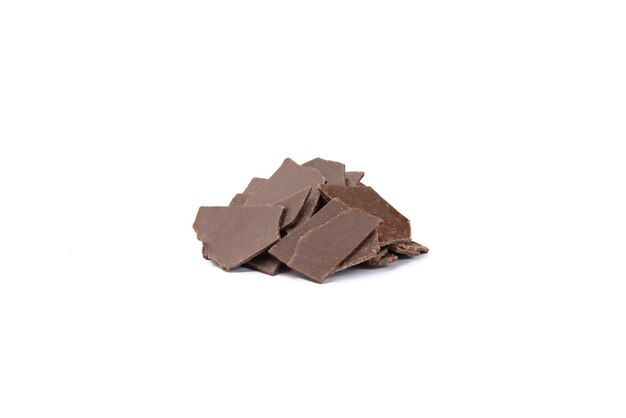 Photo confectionery chocolate on a white background close up