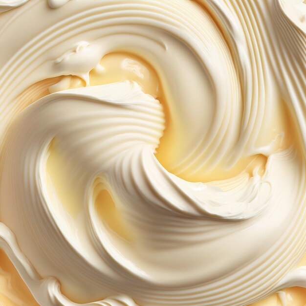 Confectionery cream texture AI render
