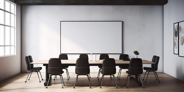 Conference Room Seating with Table and Chairs