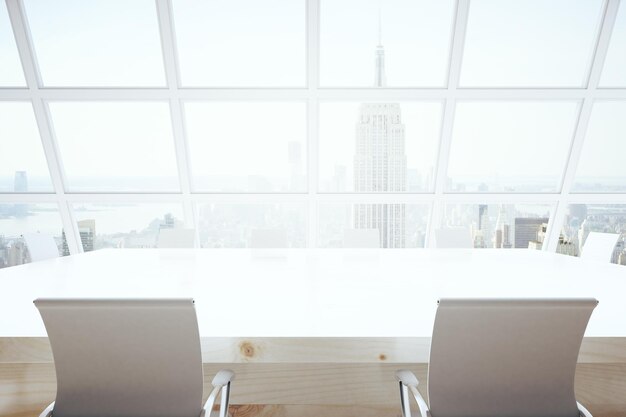Конференц-зал с видом на Нью-Йорк