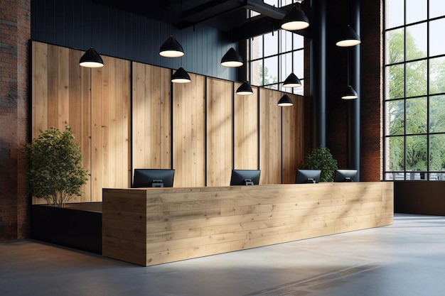 a conference room with a wooden wall that says " nook ".