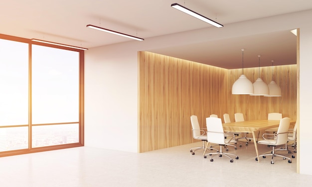 Conference rooms and panoramic window