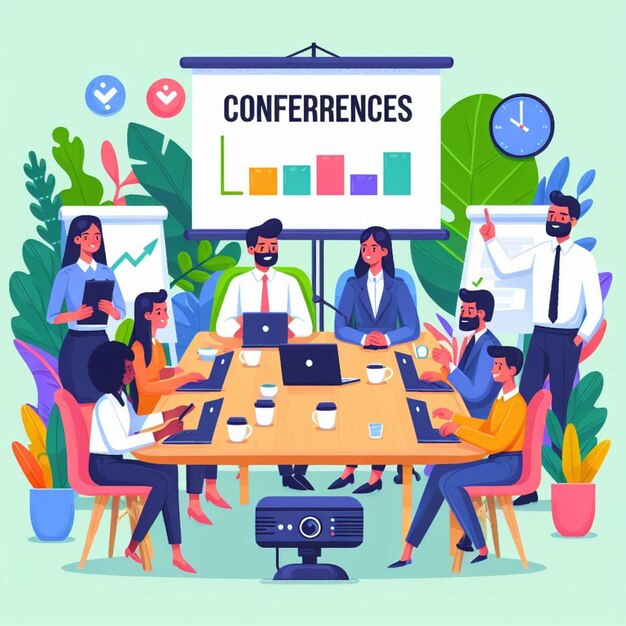 Conferenties Illustratie