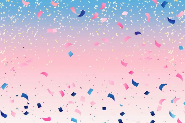 Photo confetti birthday party new year christmas for banner card poster cover background vector illustrati