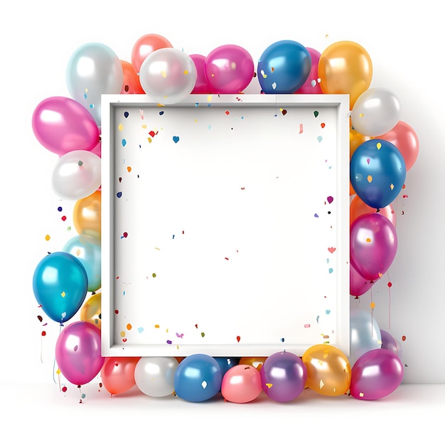 Confetti Cake Frame With Silver Drages White Background Some Frame Decoration Beauty Art Top View