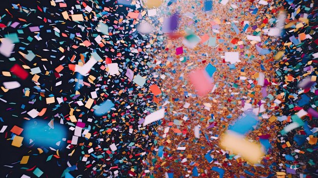 Confetti image with a plain background