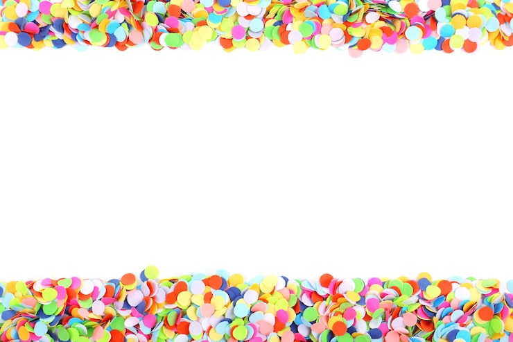 Photo confetti isolated on white