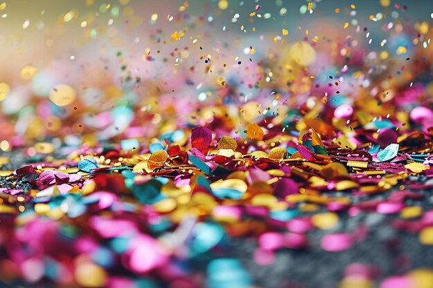 Confetti splash met kopieerruimte