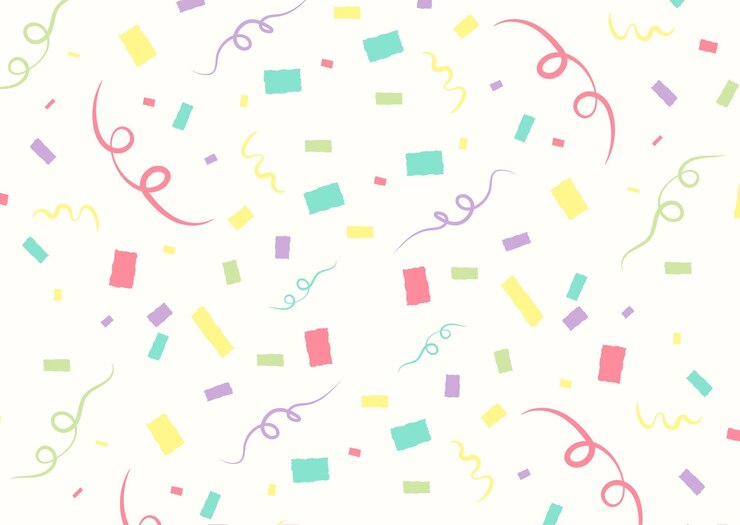 Foto confetti verjaardagsviering textuur achtergrond