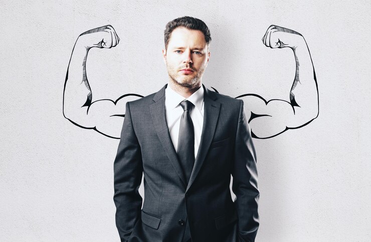 Photo confidence and power concept