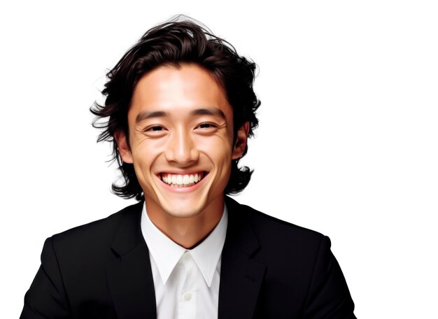 Confident Asian Businessman Smiling