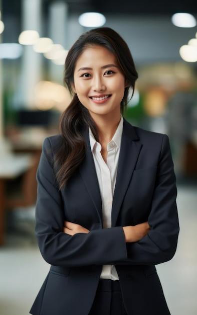 Confident Beautiful Asian Entrepreneur