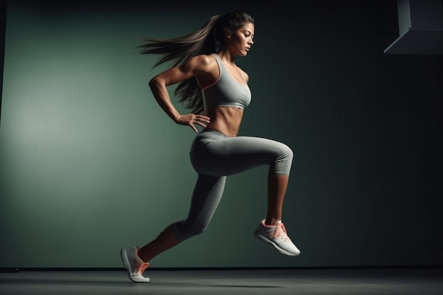 Confident body moves Plus size woman having fun with her body in a dance studio