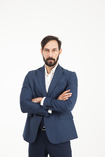 Confident businessman in a business suit