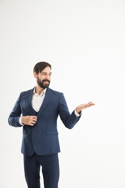 Confident businessman in a business suit