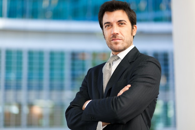 Confident businessman portrait