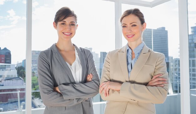 Confident businesswomen