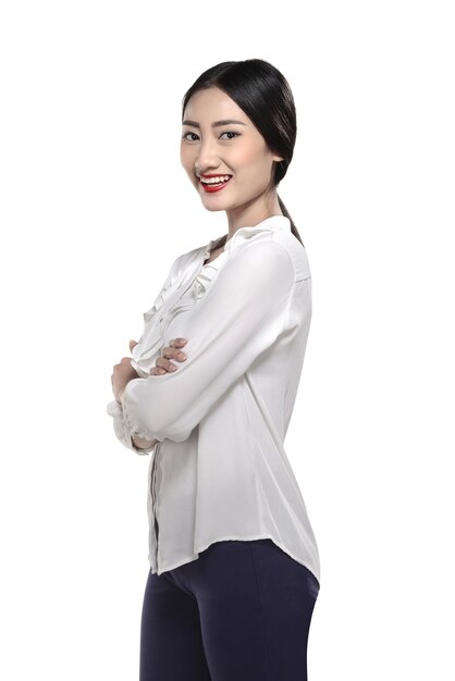 Confident chinese business woman