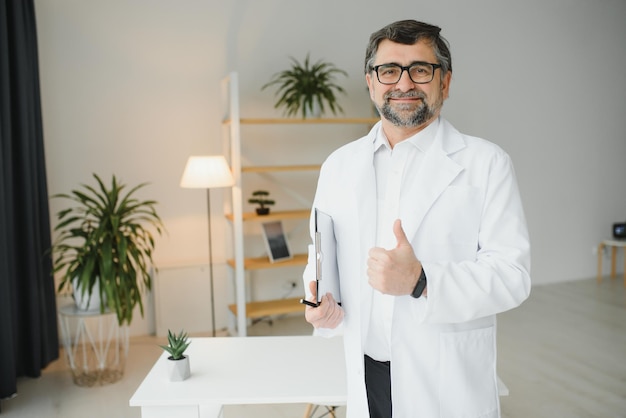 Confident general practitioner is ready to work