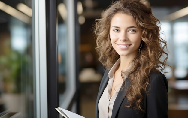 Confident Leadership Successful Woman Smiling