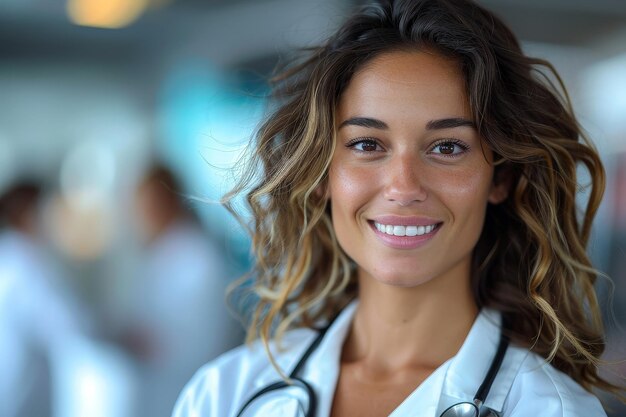 Confident medical worker with welcoming smile