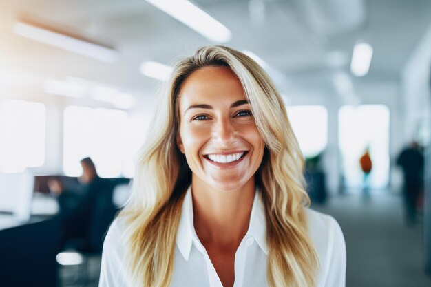 Confident Professional Woman in Modern Office