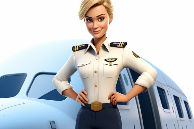 Confident Smiling Pilot