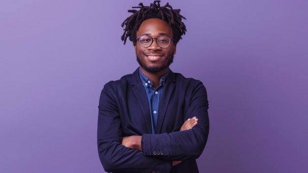 confident young professional posing
